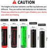 3,7V Batterie NiMH Rechargeable 3000mAh,POWO18B Batterie à Dessus Plat avec boîtier de Protection de Batterie,pour Appareil Phot