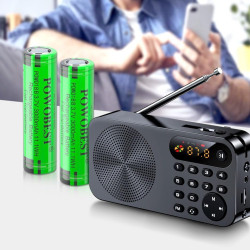 3,7V Batterie NiMH Rechargeable 3000mAh,POWO18B Batterie à Dessus Plat avec boîtier de Protection de Batterie,pour Appareil Phot