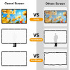 Osoeri Écran de Projection Portable Pliable Extérieur 120 Pouces, 16: 9 HD, Double Face Anti-Plis Projection pour Vidéoprojecteu