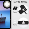 Osoeri Écran de Projection Portable Pliable Extérieur 120 Pouces, 16: 9 HD, Double Face Anti-Plis Projection pour Vidéoprojecteu