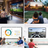 Osoeri Écran de Projection Portable Pliable Extérieur 120 Pouces, 16: 9 HD, Double Face Anti-Plis Projection pour Vidéoprojecteu
