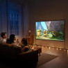 Screenmax Écran de Projection d'extérieur avec Support, 120 Pouces, projecteur d'intérieur Portable 16:9 4K HD Pliable et sans P