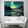 Fabulcozy Écran de Projection motorisé écran projecteur électrique Formats 4:3 84 Pouces 171L x 130H cm Fixation Mur ou Plafond 