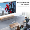 Fabulcozy Écran de Projection motorisé écran projecteur électrique Formats 4:3 84 Pouces 171L x 130H cm Fixation Mur ou Plafond 