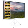 Fabulcozy Écran de Projection avec Support trépied réglable en Hauteur écran vidéo projecteur 84 Pouces Format 4:3 171L x 131H c