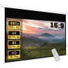 Fabulcozy Écran de Projection motorisé écran projecteur électrique Formats 16:9 100 Pouces 253L x 168H cm Fixation Mur ou Plafon