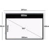 Fabulcozy Écran de Projection motorisé écran projecteur électrique Formats 16:9 100 Pouces 253L x 168H cm Fixation Mur ou Plafon