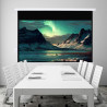 Fabulcozy Écran de Projection motorisé écran projecteur électrique Formats 16:9 100 Pouces 253L x 168H cm Fixation Mur ou Plafon