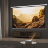 Fabulcozy Écran de Projection motorisé écran projecteur électrique 120 Pouces Fixation Mur ou Plafond Automatique pour Home Ciné