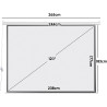 Fabulcozy Écran de Projection motorisé écran projecteur électrique 120 Pouces Fixation Mur ou Plafond Automatique pour Home Ciné