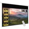 Fabulcozy Écran de Projection motorisé écran projecteur électrique 120 pounces Fixation Mur ou Plafond Automatique pour Home Cin