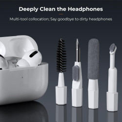 K&F CONCEPT Kit Nettoyage Clavier 20 en 1 Kit Nettoyage PC，Accessoires de Nettoyage pour AirPods, Caméra, Ordinateur, Téléphone