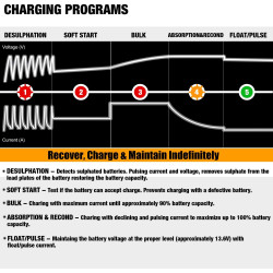 MOTOPOWER MP00205B 12V 1000mA Chargeur/Mainteneur de Batterie entièrement Automatique (Lot de 2)