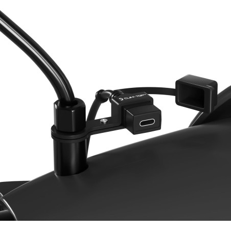 Prise USB Moto Étanche 12V Cliff Top, 18W PD Type-C Charge Rapide, Montage sur Rétroviseur 10 mm, Chargeur Téléphone Moto avec C