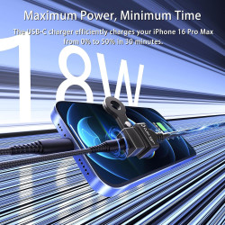 Prise USB Moto Étanche 12V Cliff Top, 18W PD Type-C Charge Rapide, Montage sur Rétroviseur 10 mm, Chargeur Téléphone Moto avec C