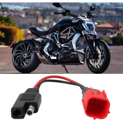 EMSea 2 Adaptateurs de Chargeur de Batterie Compatible avec Ducati Prise de Diagnostic DDA pour Motos