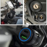 Chargeur Étanche de Prise DIN de Moto vers Chargeur USB QC3.0 et Prise Adaptateur d'alimentation de Type C 30 W