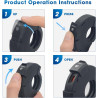 Prise USB pour 22-25mm Guidon, Chargeur de Voiture QC3.0 et PD/Type-c Étanche pour Moto IP66 pour SUV, Marin et Bateau 12V