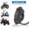 Prise USB pour 22-25mm Guidon, Chargeur de Voiture QC3.0 et PD/Type-c Étanche pour Moto IP66 pour SUV, Marin et Bateau 12V