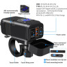Chargeur de moto, type C PD et QC3.0 Prise USB pour voiture 12 V/24 V étanche avec interrupteur et voltmètre LED pour SUV marin 