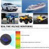 Chargeur de Voiture, Prise USB QC 3.0 et Voltmètre LED 6-30V, Adaptateur USB Étanche pour Moto IP65 avec Interrupteur Marche-Arr
