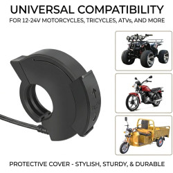 Chargeur USB Moto pour Aprilia Tuareg 660, Double Port Type-C PD 30W QC3.0 Charge Rapide Adaptateur SAE vers USB avec Protection