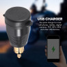 Moto DIN Prise Le Chargeur éTanche à QC3.0 Chargeur USB et Type C 30W Prise D'Adaptateur d'alimentation