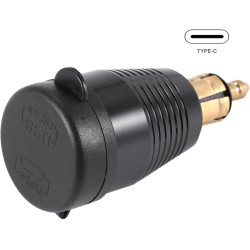 Moto DIN Prise Le Chargeur éTanche à QC3.0 Chargeur USB et Type C 30W Prise D'Adaptateur d'alimentation