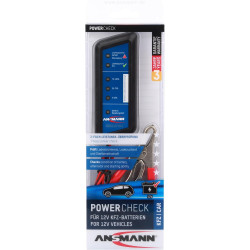 Chargeur automatique pour batteries au plomb ANSMANN ALCS 2-24A de 2V, 6V, 12V & 24V / vendu avec pinces crocodile / Testeur de 