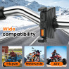RUIZHI Chargeur USB Moto 12V 48W QC3.0 USB-A et PD Type-C Prise USB Moto Degré d'étanchéité IP65 Compatible avec Téléphone/GPS/A