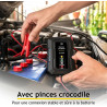 Dunlop Chargeur Goutte 6/12V 1A - Voiture avec Cycle de Charge en 6 étapes - pour Scooter et Moteur - Court-Circuit - d'entretie