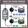 OptiMate 1-Duo-Chargeur automatique de batterie de moto au lithium et plomb-acide, 12 V