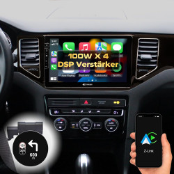 DYNAVIN Android Autoradio GPS pour Golf 7 Sportsvan 2012-2020: 10,1 Pouces OEM Radio avec Wireless CarPlay et Android Auto | Hea
