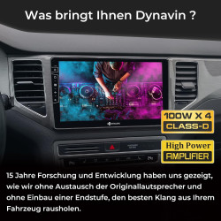DYNAVIN Android Autoradio GPS pour Golf 7 Sportsvan: 10,1 Pouces OEM Radio avec Wireless CarPlay et Android Auto | Head-up Displ