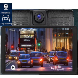 GPS Poids Lourd NaviPro DVR - 9 Pouces - GPS pour Camion Bus Voiture - Caméra de Route intégrée – Dashcam HD- Europe 48 Pays - A