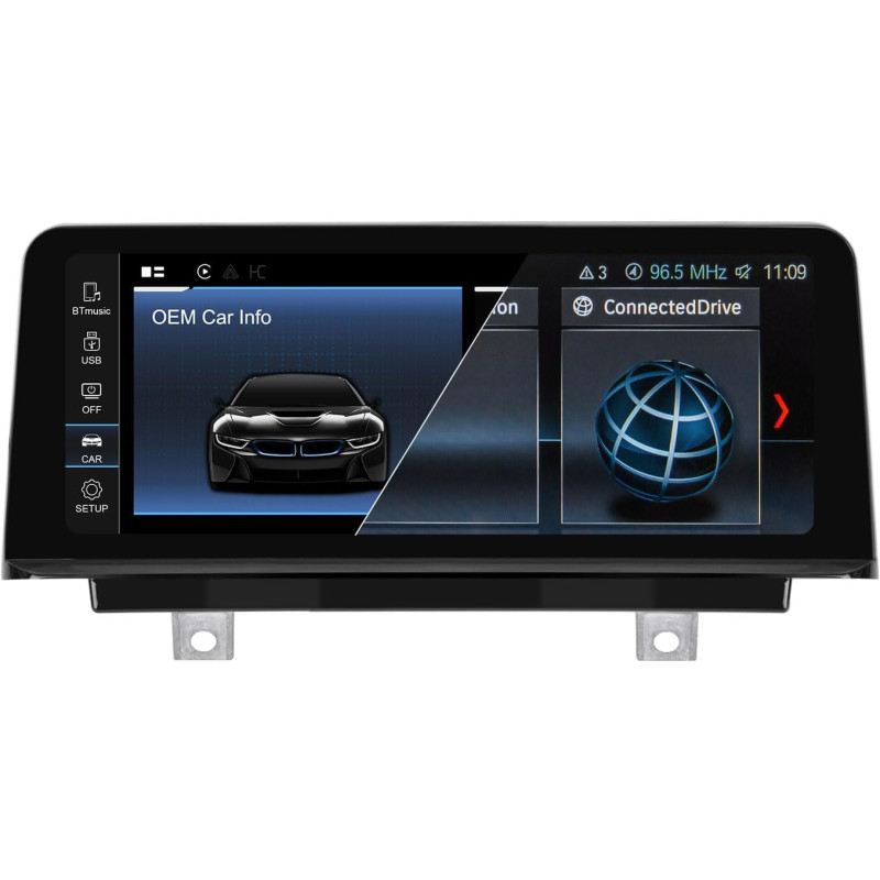 Écran pemp linux pour bmw série 3 f30 x1 f48 2017-2019 evo id6, prise en charge de carplay et android auto sans fil à l'aide de 