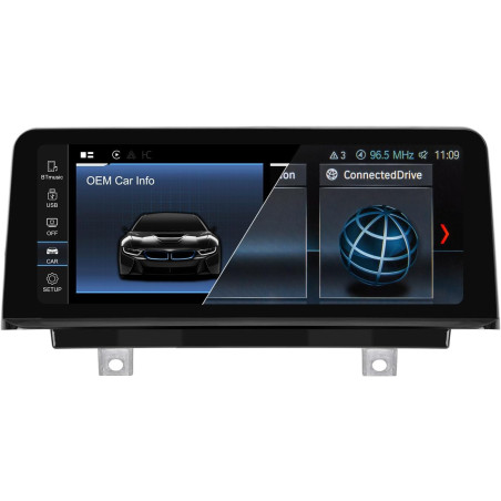 Écran pemp linux pour bmw série 3 f30 x1 f48 2017-2019 evo id6, prise en charge de carplay et android auto sans fil à l'aide de 