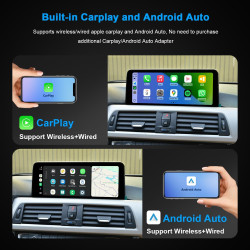 Écran pemp linux pour bmw série 3 f30 x1 f48 2017-2019 evo id6, prise en charge de carplay et android auto sans fil à l'aide de 