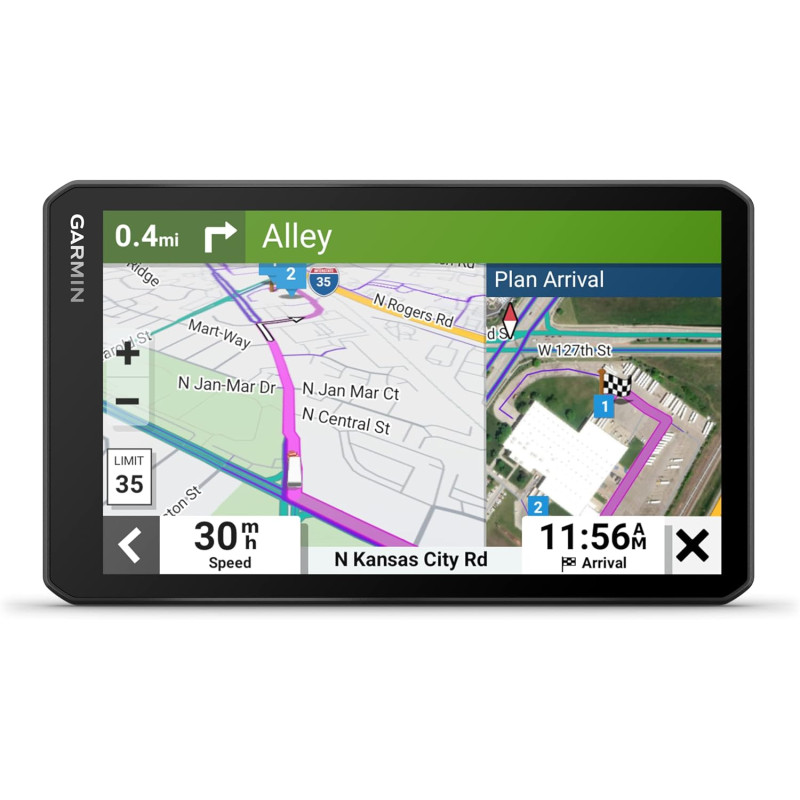 Garmin DezlCam LGV710, navigateur GPS pour camions, caméra embarquée intégrée, Enregistrement vidéo continu, Sauvegarde Automati