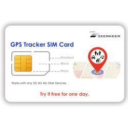 Carte SIM pour Traceur GPS Winnes TK905 TK913 TK918 TK901 TK905B, Réseau 4G LTE / 3G / 2G / GSM, Données Uniquement à Partir de 
