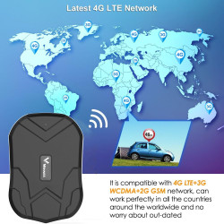 Tracker GPS 20000mah Traceur Gps Voiture Autonomie Jusqu'À 240 Jours Étanche Magnétique Traqueur Distance Illimitée Abonnement T