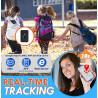 Traceur Winnes Enfant Mini avec Micro GPS pour Voiture Moto Vélo Valise - Suivi en Temps Réel Antivol avec Batterie 1500mAh, Mag
