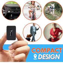 Traceur Winnes Enfant Mini avec Micro GPS pour Voiture Moto Vélo Valise - Suivi en Temps Réel Antivol avec Batterie 1500mAh, Mag