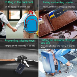 Traceur Winnes Enfant Mini avec Micro GPS pour Voiture Moto Vélo Valise - Suivi en Temps Réel Antivol avec Batterie 1500mAh, Mag