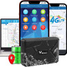 4G Traceur GPS Voiture avec Micro 10000mah Tracker GPS 120 Jours en Veille Traceur Temps réel Traqueur GPS APP Gratuite avec His