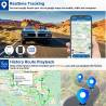 4G Traceur GPS Voiture avec Micro 10000mah Tracker GPS 120 Jours en Veille Traceur Temps réel Traqueur GPS APP Gratuite avec His