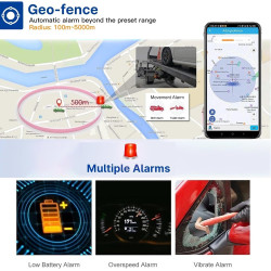 4G Traceur GPS Voiture avec Micro 10000mah Tracker GPS 120 Jours en Veille Traceur Temps réel Traqueur GPS APP Gratuite avec His