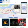 4G Traceur GPS Voiture avec Micro 10000mah Tracker GPS 120 Jours en Veille Traceur Temps réel Traqueur GPS APP Gratuite avec His