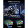 CHIGEE AIO-5 Evo Motorcycle Smart Riding System, Wireless CarPlay & Android Auto, Dual 1080P Front & Rear Dash Cam, Blind Spot D