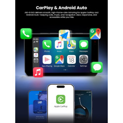 CHIGEE AIO-5 Evo Motorcycle Smart Riding System, Wireless CarPlay & Android Auto, Dual 1080P Front & Rear Dash Cam, Blind Spot D